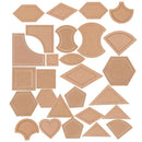 54 Pieces Assorted Acrylic Quilting Templates for DIY Quilter Patchwork Sewing