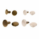 120Set Leather Double Cap Rivets Tubular Metal Studs Fixing Tool Kit Punk Craft