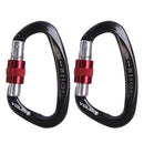4x Lightweight Heavy Duty Self Lock Carabiner Locking Carabiners for Hiking