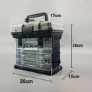 Fishing Tackle Box Portable 4 Layers Fishing Box Sea Boat Fishing Accessory