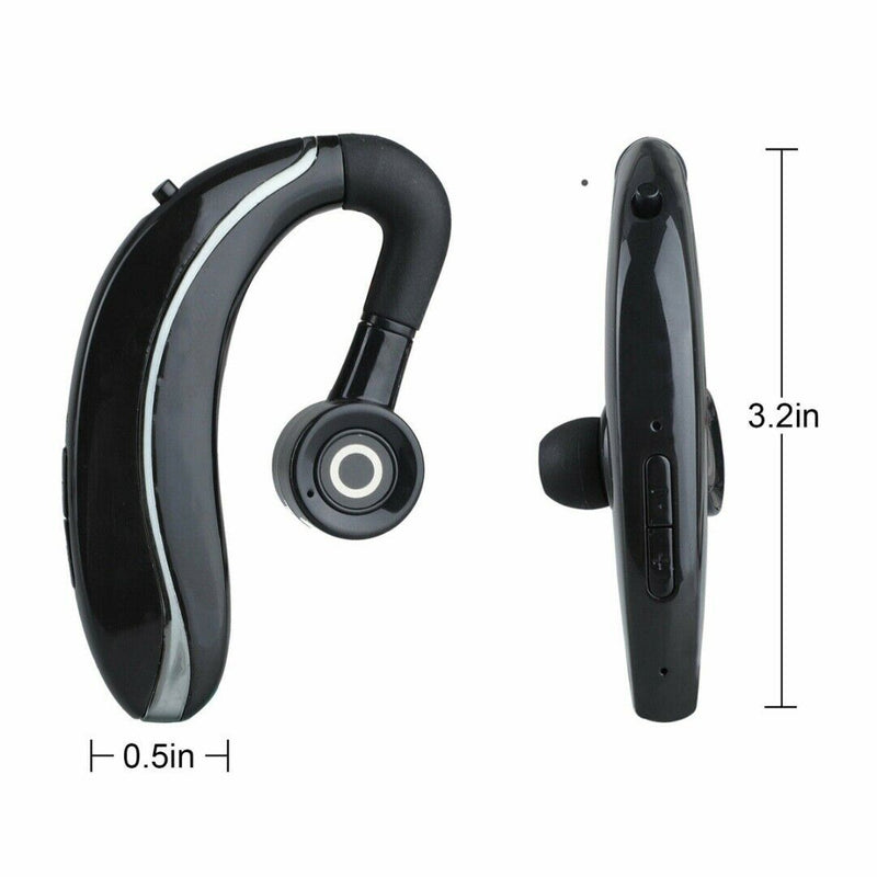 Wireless Earpiece Driving Trucker Headset Earbuds Noise Cancelling Long Standby