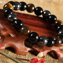 10mmWomen Men Tiger Eye Hematite Black Obsidian Natural Gifts Bracelet Ston N0F5