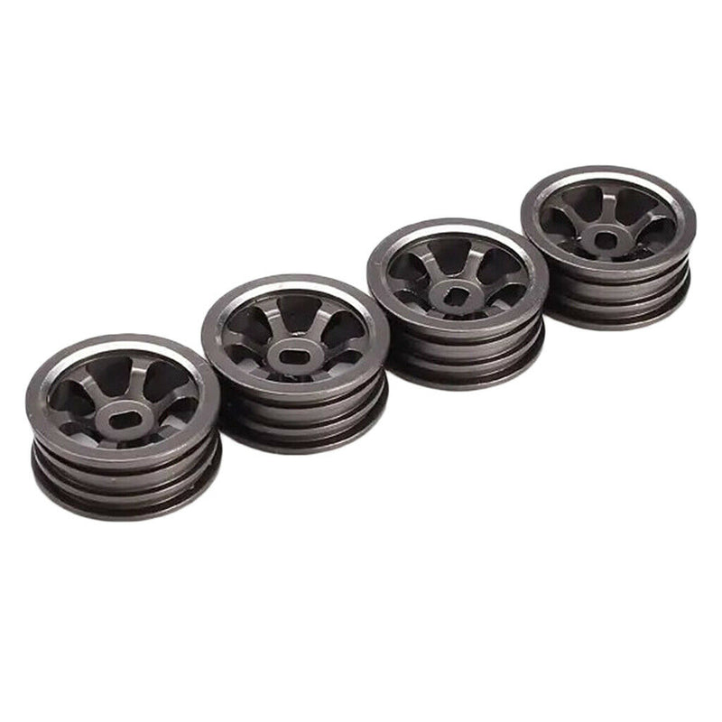 4x 1/28 Plastic Wheel Tires & Wheel Rims for WLtoys K969 P929 Car DIY Parts