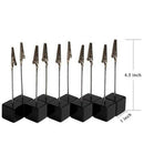 10Pcs Table Number Holder Name Place Card Holder Memo Clip Holder Stand Not