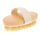 Soft Natural Bristle SPA Brush Wooden Bath Shower Brush Skin Body Massager