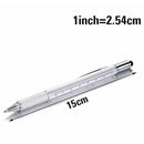 5 Pcs Multi-Tool 6 In 1 Ballpoint Pen With Ruler, Level Gauge, Ballpoint Pe V8N5