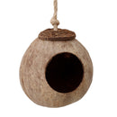 Safe Coconut Shell Parrot Nest Bird House Hut Cage Hamster Squirrel Nesting Ball