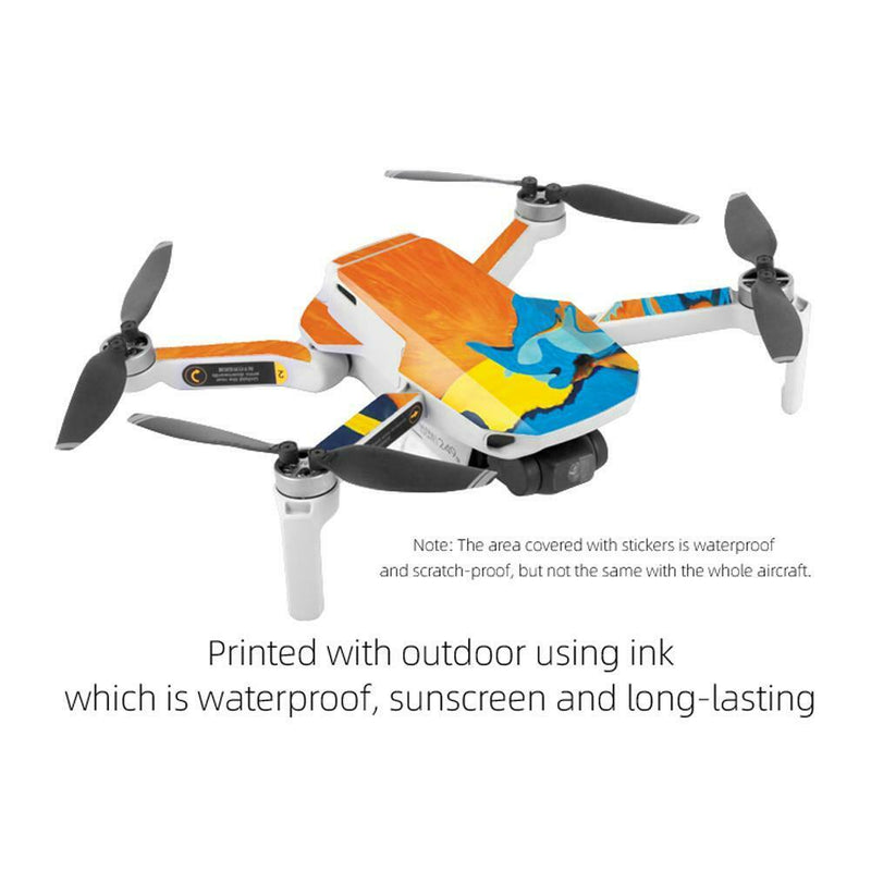 2pcs Drone Stickers Body Shell Protection Cover Film for DJI Mavic Mini (F)