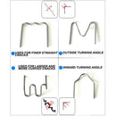 100Pcs Car Staples 0.8mm Pre-Cut Standard S Shape For Plastic Welder Tool