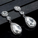 Water Drop Crystal Earrings Fashion Elegant Pendant Dangles Women Jewelry