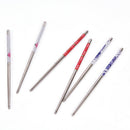 5 Pair Non-slip Flower printed Chop Sticks Stainless Steel Chopsticks 3cY