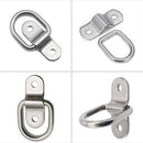 6pcs Stainless Steel Tie Down Ring Universal Loads Hauling Hardware For Trailer