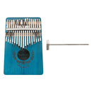 17 Key Kalimba Thumb Piano Finger Mbira Solid Musical Instrument Blue