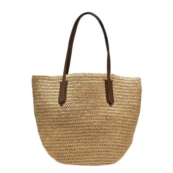 Women'S Handmade Straw Braided Bag Woven Bag Natural Fashionable Outdoor Ha O6I8