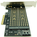 Pcie To M2/M.2 Adapter M.2 Ngff To Desktop Pcie X4 X8 X16 Nvme Sata Dual Ss