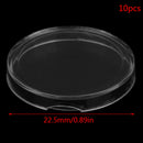 10pc 22.5mm Applied Clear Round Cases Coin Storage Capsules Holder Round Plas FU