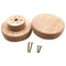 10X Home Accessory 50X25Mm Wooden Knob Wood Round Pull Knobs for Cabinet Dr C8R1