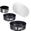 Nonstick Leakproof 3Pcs(4 /7 /9 Inch) Cake Pan Bakeware Cheesecake Pan With