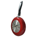 1X(Wall Clock Metal Frying Pan Design 8 Inch Clocks Kitchen Decoration Nove