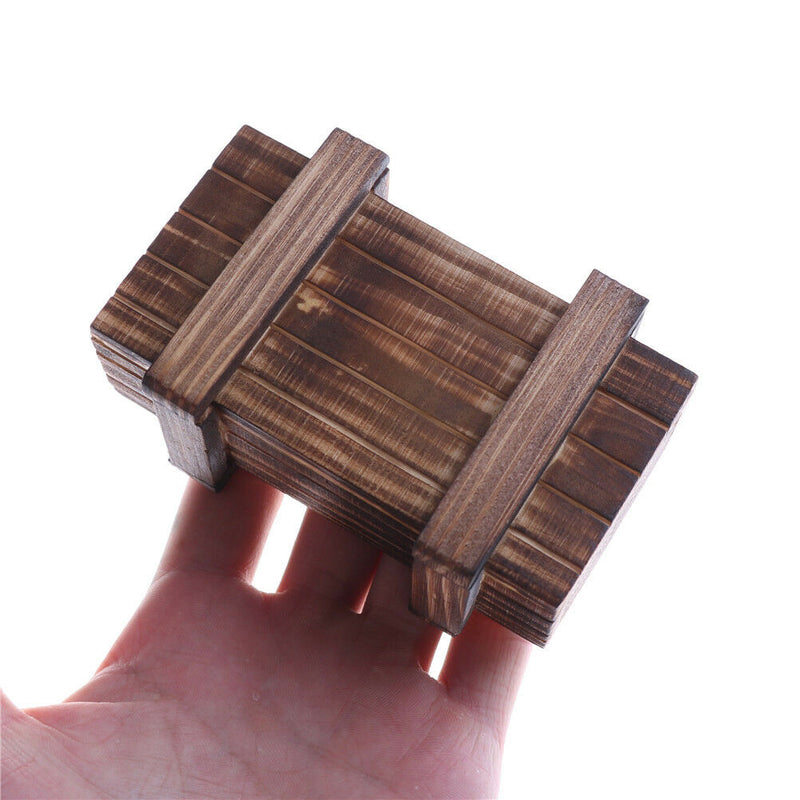 Magic Compartment Wooden Puzzle Box With Secret Drawer Brain Teaser Kids Gif %o