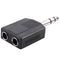 Mono 6.35mm Male Plug to Dual 6.35mm Female Socket Splitter Adapter Connect Y7S3