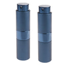 15ml Empty Glass Perfume Spray Bottle Atomizer Refillable Travel Blue 2pcs