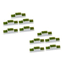 10x Flower Beds Flowerpots Artificial Plants Railway Landscaping Ornament For