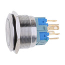 25mm Waterproof Stainless Steel 12V LED Momentary Push Button Switch Green