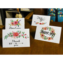 6 Sets Thank You Cards Floral Flower with Envelopes Invitation Card