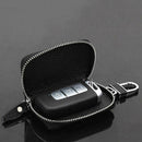 Black PU Leather Universal Key Fob Holder Bag Cover Key Case For Car Au YXO FTW