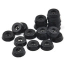 10x Conical Recessed Rubber Feet Bumpers Pads For Furniture Table Chair Desk D6