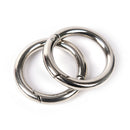 5pcs circle metal carabiner hook snap round clip hook keychain outdoor 25mm Z