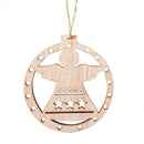 3pcs Nordic Style Christmas Tree Angel Elk Santa Claus Pendant (JM01563)