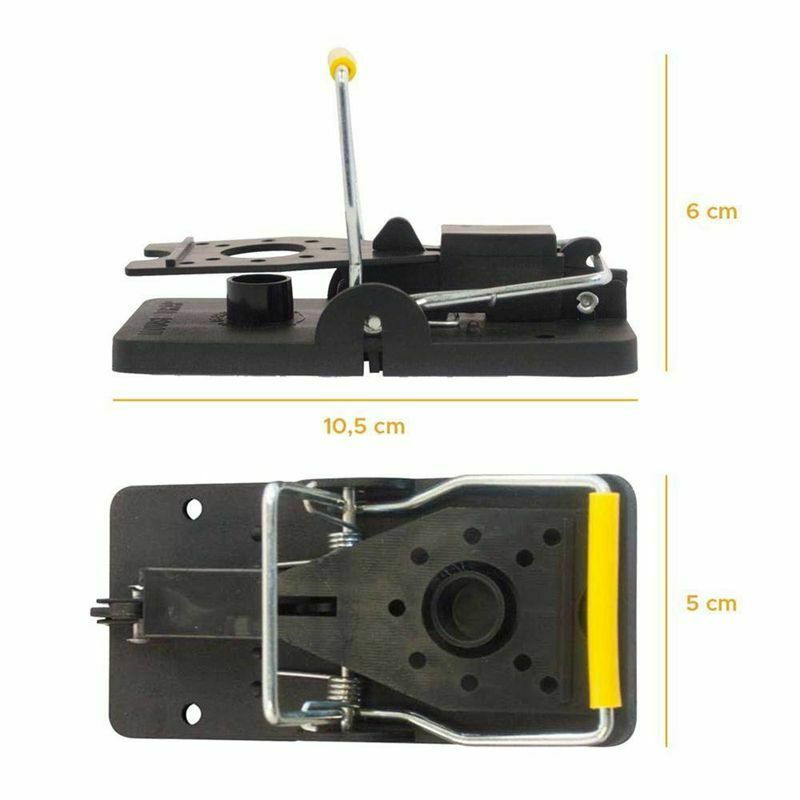 Mouse Trap, Reusable and Easy To Use Snap Traps, Pack of 6