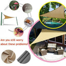 Outdoor Sun Shade Sail Protection e Canopy Garden Patio Pool Shade Sail Cam
