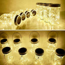 Mason Lid Bottle 20LED String Solar Lights for Wedding Decor (Warm Light) A