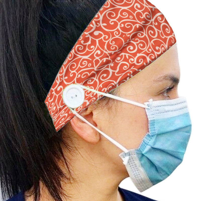5pcs/set Moisture Wicking Outdoor Sports Soft Wide Women Headbands Hair Bands