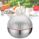Onion Shape Kitchen Portable Food Storage Box Stainless Steel Sealed Crisper