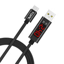 Voltage/Current LED Micro USB Charger Cable Nylon Braided Wire for