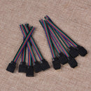 10Pcs 4Pin Male + Female Connector Cable Wire for 3528 5050 LED Strip Ligh OZ