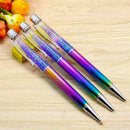 Novelty Rainbow Crystal Diamond Pen Ballpoint Pens Stationery Office Kit Sc V8V6