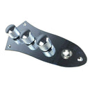 1 Piece 3 Bands Active Passive Preamp Jazz Bass Control Plate Assembly Knob