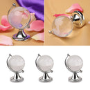 Round Earth Globe World Map Crystal Glass Clear Paperweight Stand Desk De Dwgp