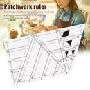 Cloth DIY Quilting Patchwork Ruler Office School Diamond Shape Sewing Templates