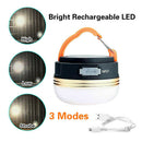 USB Emergency LED Camping Hiking Light Tent Lantern Super Bright Magnet Lamp