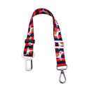 4X(Plaid Dot Print Pets Puppy Seat Lead Leash Dog Harness Vehicle Seatbelt Z7V8)