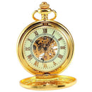 Luxury Golden Luminous Mechanical Pocket Watch H5R1
