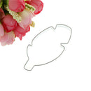 feather shaped stainless steel cutter biscuit cookie mold baking decor tool M&O