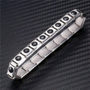 Couple Germanium Titanium Steel Elastic Bracelet Stretch Bracelet Bangle Fo X4W3