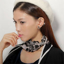 1Pair Lady Butterfly Ear Cuff Punk Clip Crystal Rhinestone Earring Partydecor JR